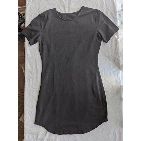 SHEIN Black T-Shirt Dress - Picture 1 of 5